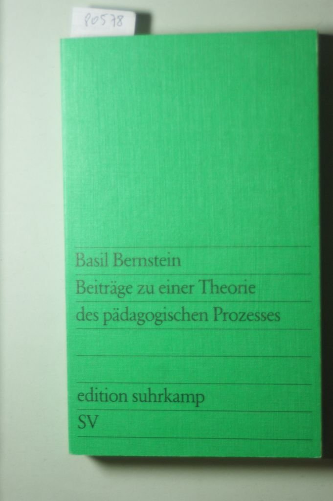 Beiträge zu einer Theorie des pädagogischen Prozesses Books