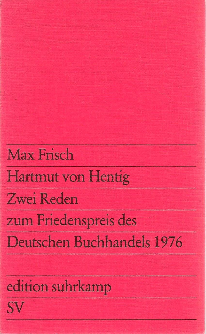 Zwei Reden zum Friedenspreis des Deutschen Buchhandels 1976 Books
