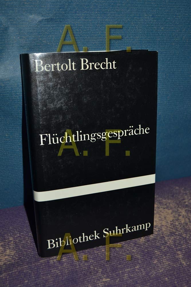 Flüchtlingsgespräche (Bibliothek Suhrkamp) Contemporary literature