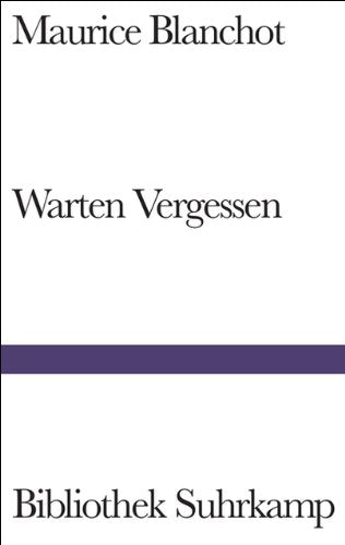 Warten Vergessen Contemporary literature Books