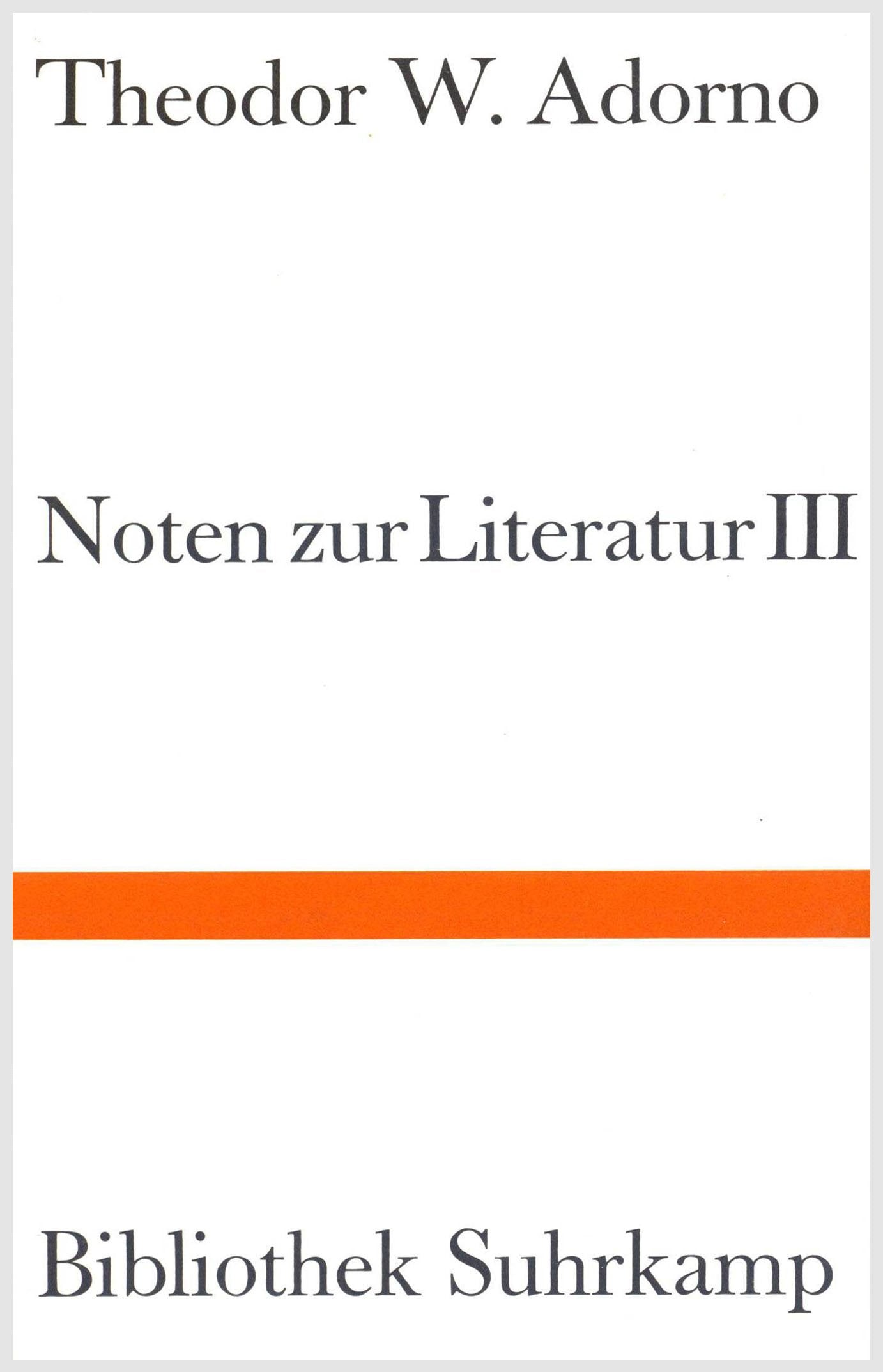 NOTEN ZUR LITERATUR I book