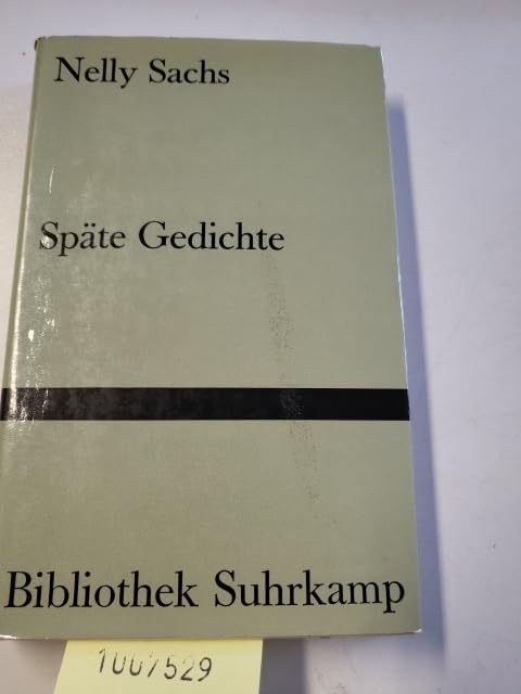 Späte Gedichte. Books