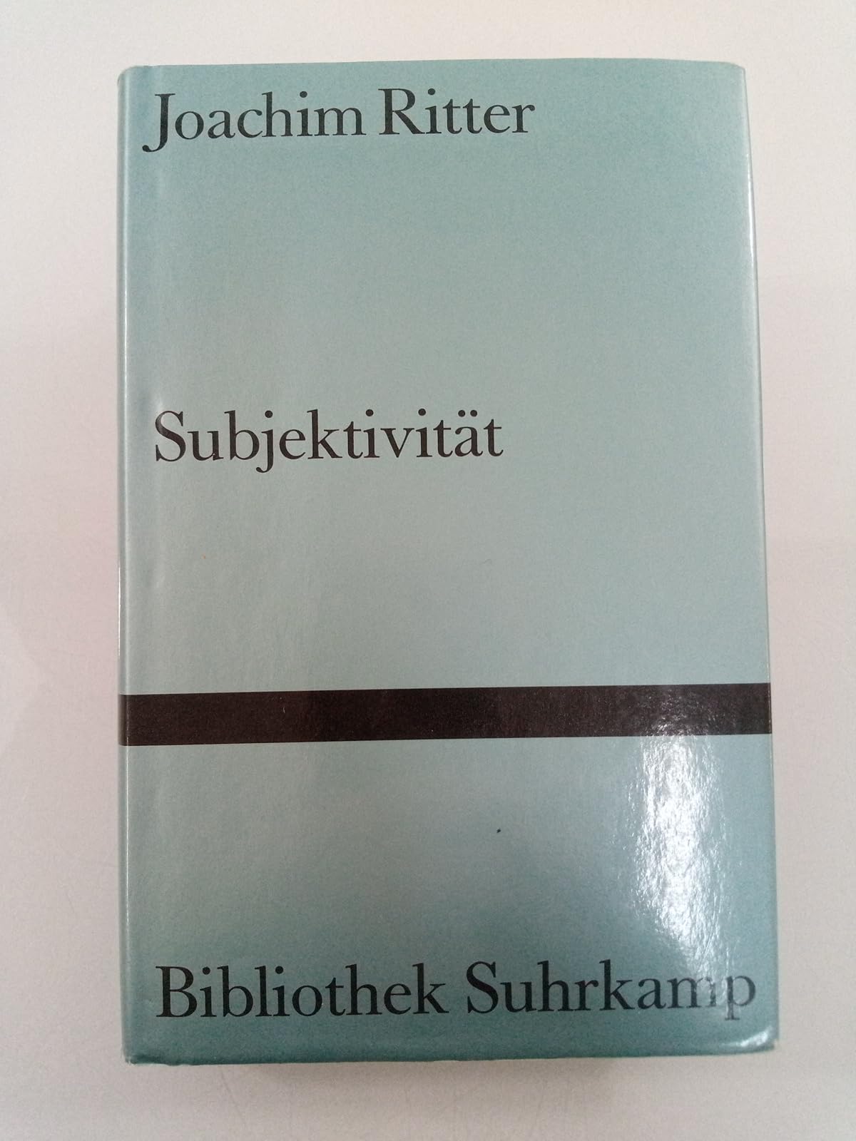 Subjektivität: Sechs Essays (Bibliothek Suhrkamp) Philosophy