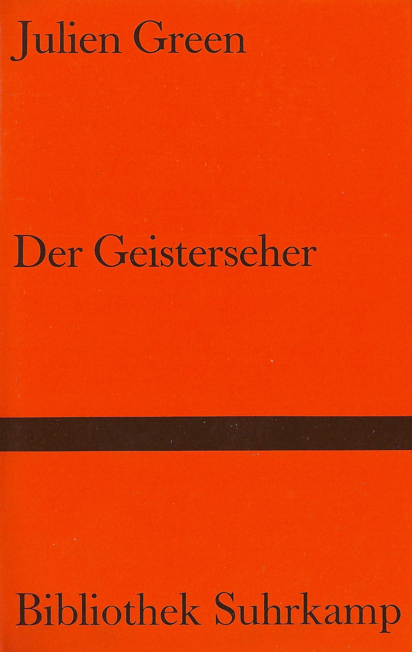 Der Geisterseher: Roman. Mit einem Nachwort von Hermann Hesse und einem Essay von Walter Benjamin. Aus dem Französischen übersetzt von Franz Hessel (Bibliothek Suhrkamp) Books