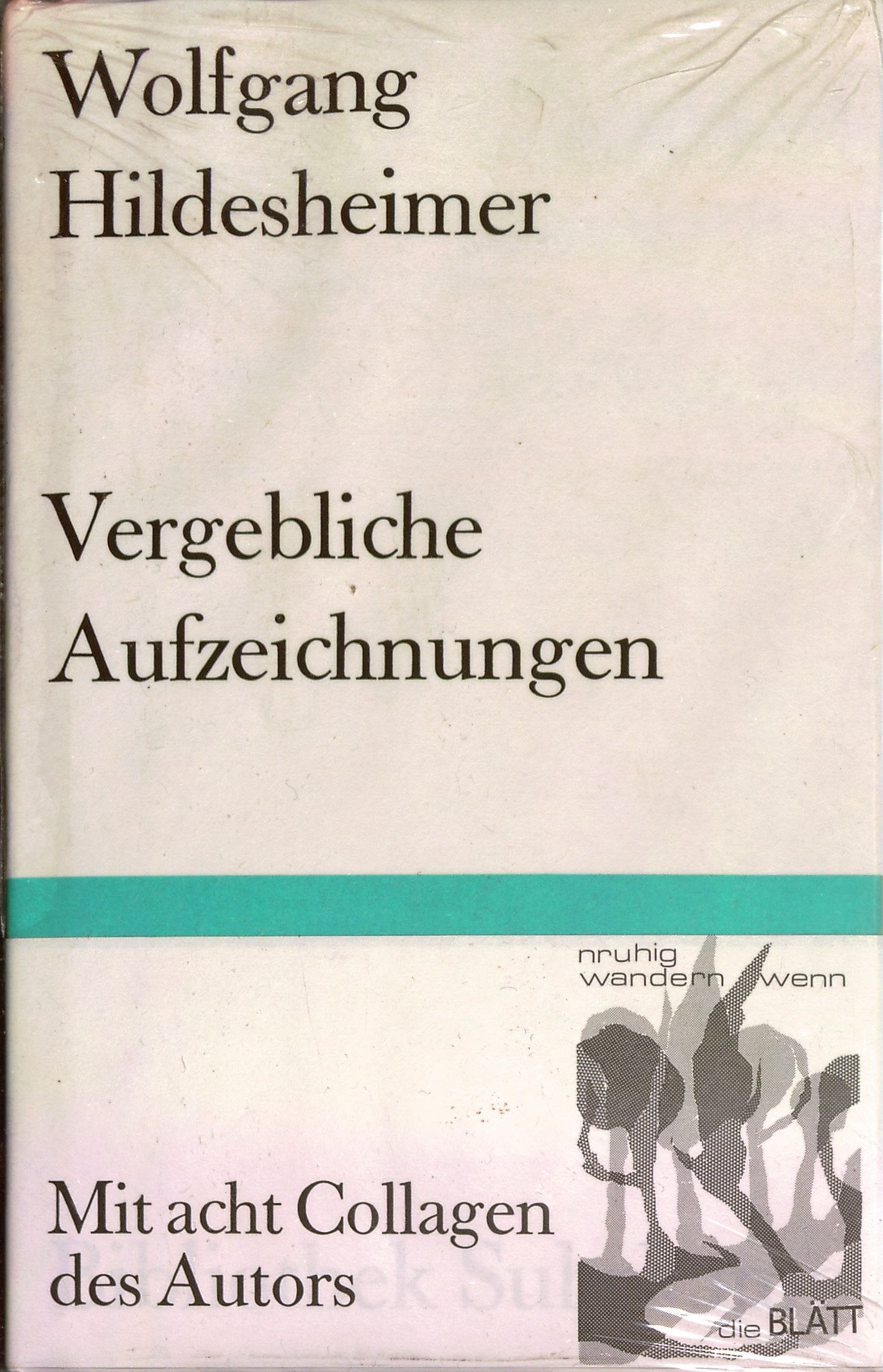 Vergebliche Aufzeichnungen (Bibliothek Suhrkamp) Contemporary literature