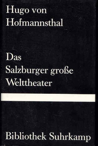 Das Salzburger grosse Welttheater (Bibliothek Suhrkamp) Contemporary literature