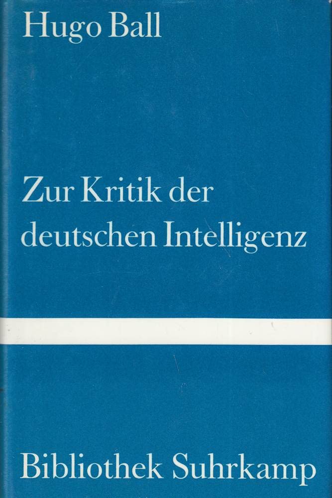 Zur Kritik der deutschen Intelligenz (Bibliothek Suhrkamp) Contemporary literature