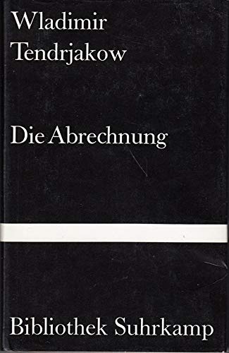 Die Abrechnung: Roman (Bibliothek Suhrkamp) Books