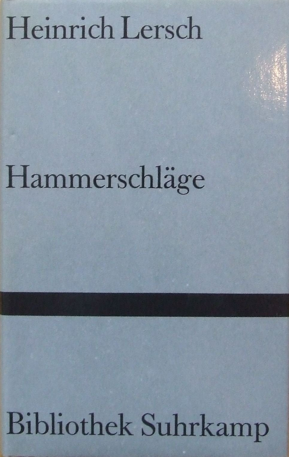 Hammerschläge: Ein Roman von Menschen und Maschinen (Bibliothek Suhrkamp) book