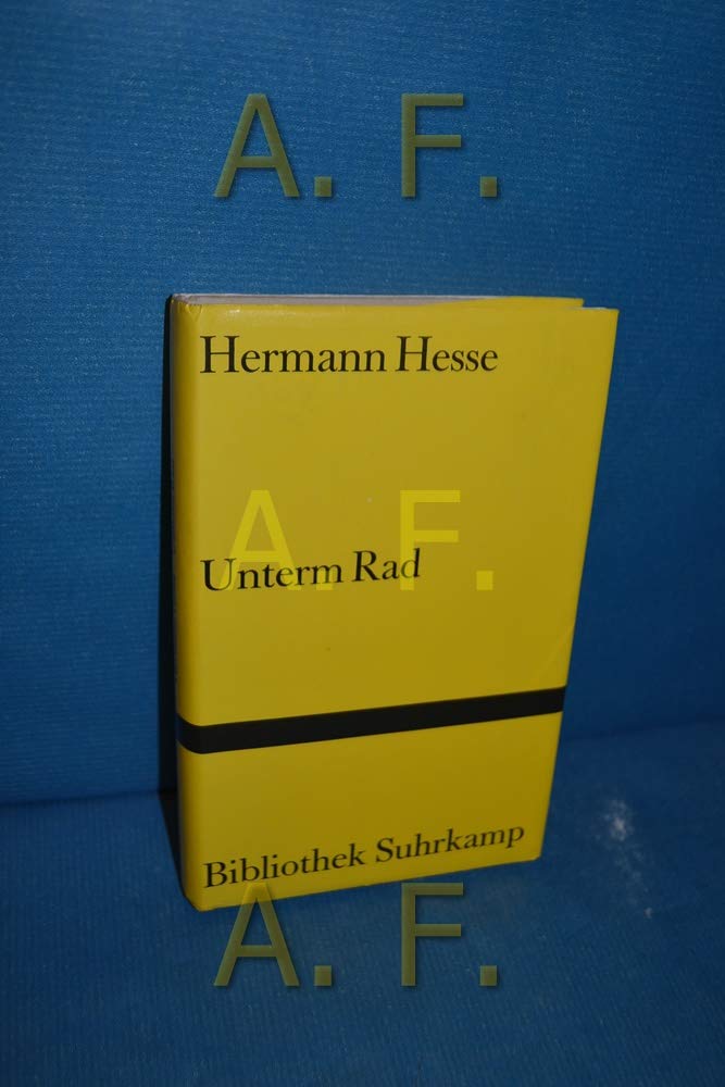 Unterm Rad: Roman. Urfassung (Bibliothek Suhrkamp) Contemporary literature