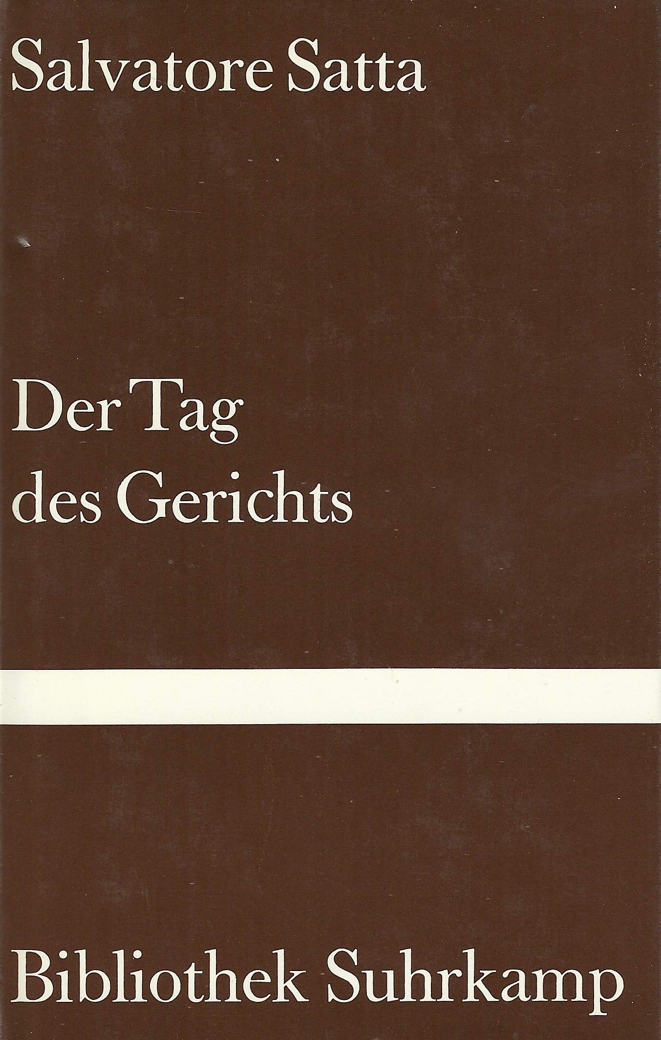 Der Tag des Gerichts: Roman (Bibliothek Suhrkamp) Contemporary literature