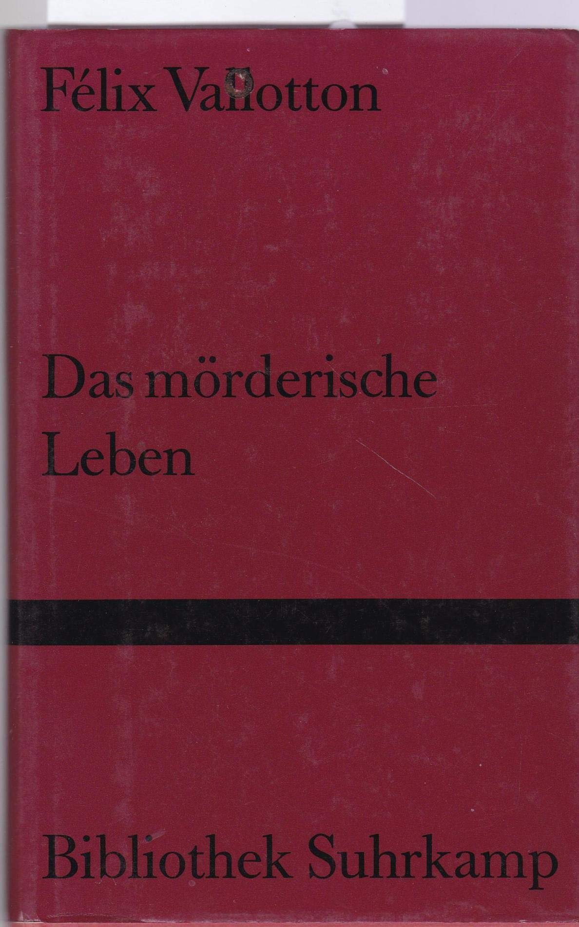 Das mörderische Leben: Roman. Erstausgabe (Bibliothek Suhrkamp) Contemporary literature