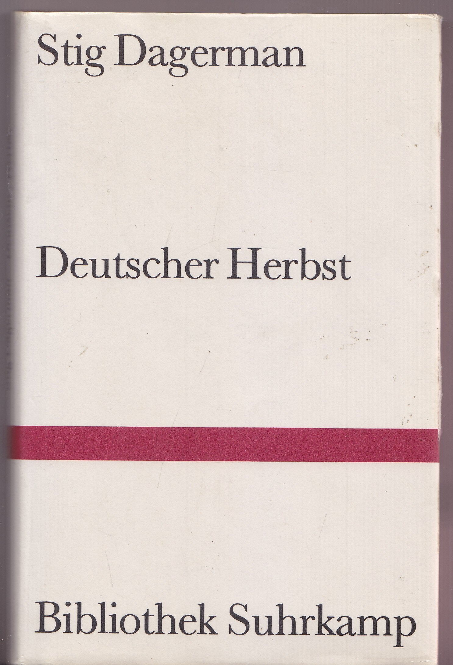 Deutscher Herbst: Reiseschilderung (Bibliothek Suhrkamp) Books