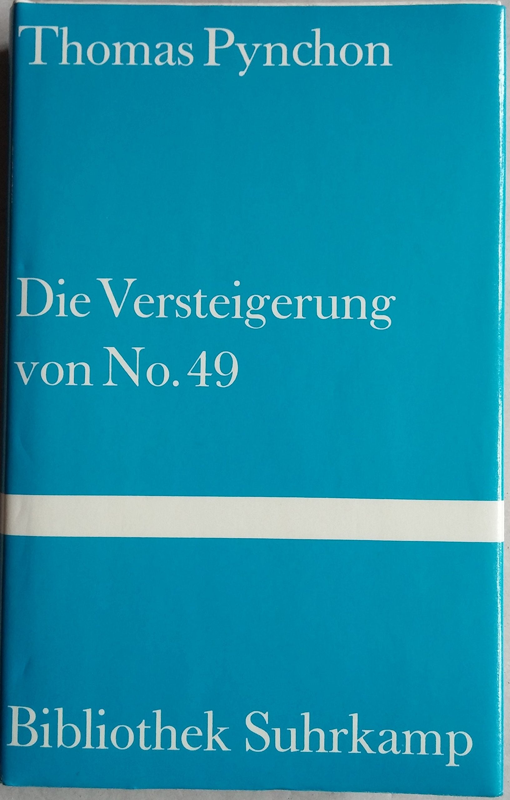 Die Versteigerung von No. 49: Roman (Bibliothek Suhrkamp) Contemporary literature