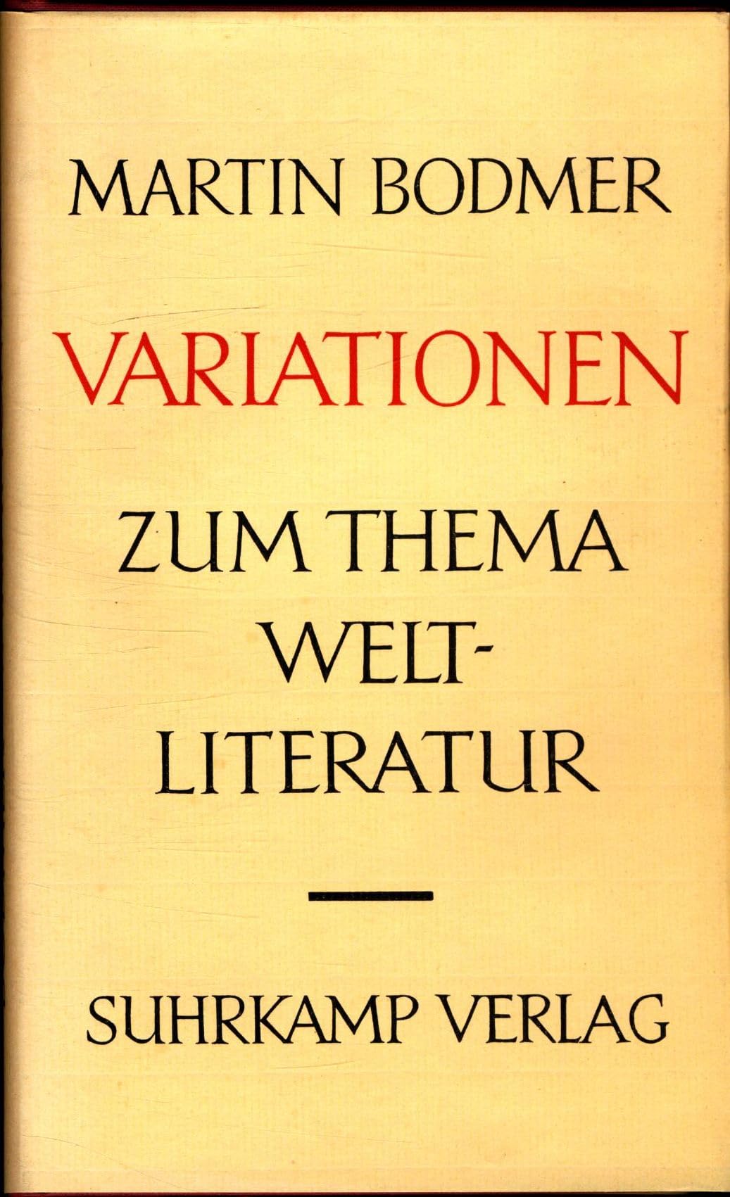 Variationen zum Thema Weltliteratur Philosophy