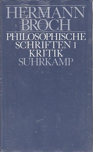 Kommentierte Werkausgabe, 13 Bde. in 17 Tl.-Bdn., Bd.10/1, Philosophische Schriften: Kritik Philosophy