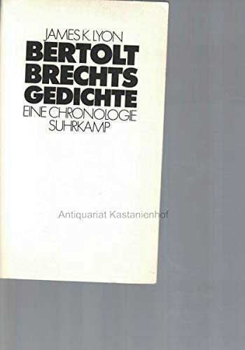 Bertolt Brechts Gedichte: Eine Chronologie Contemporary literature