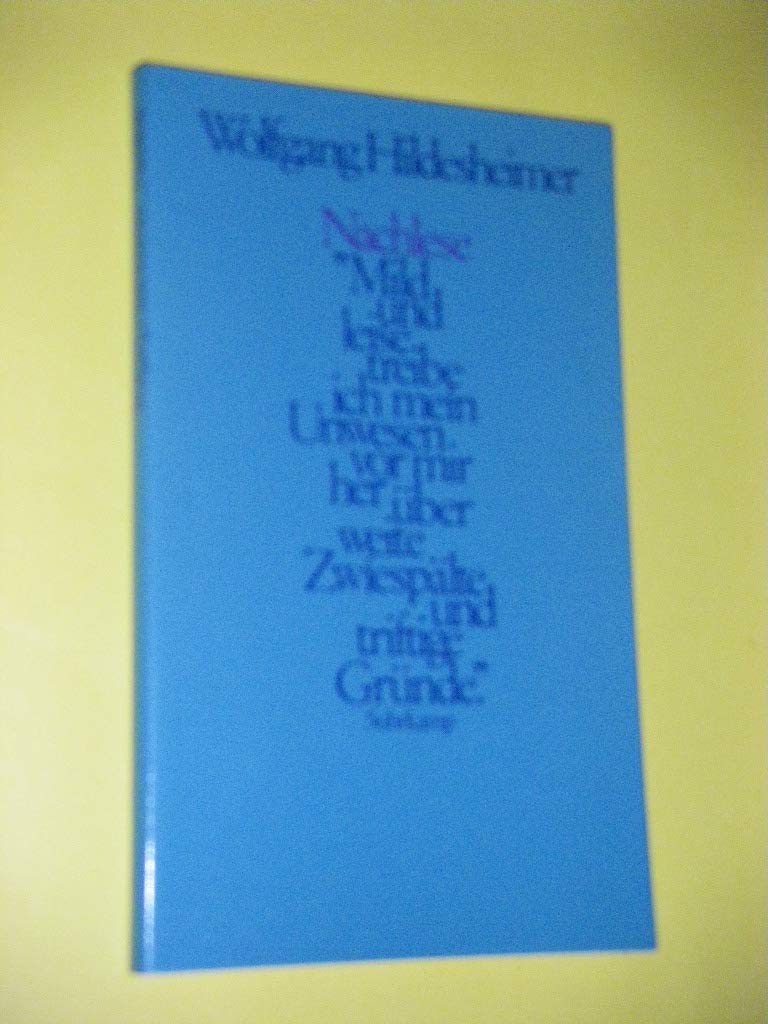 Nachlese Contemporary literature Books
