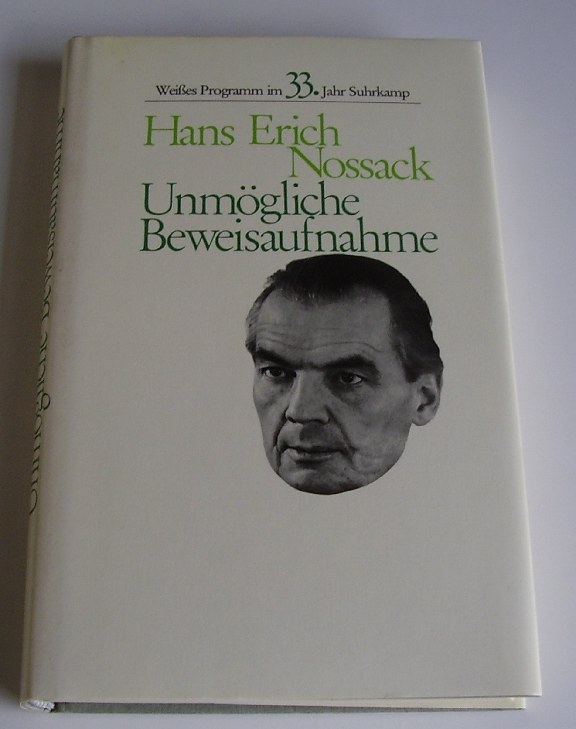 Unmögliche Beweisaufnahme Contemporary literature