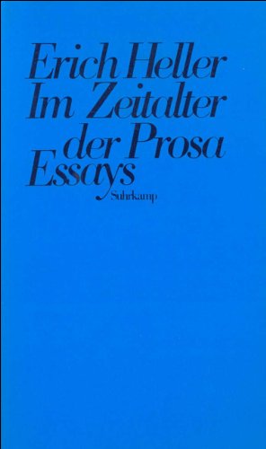 Im Zeitalter der Prosa. Literarische und philosophische Essays Philosophy