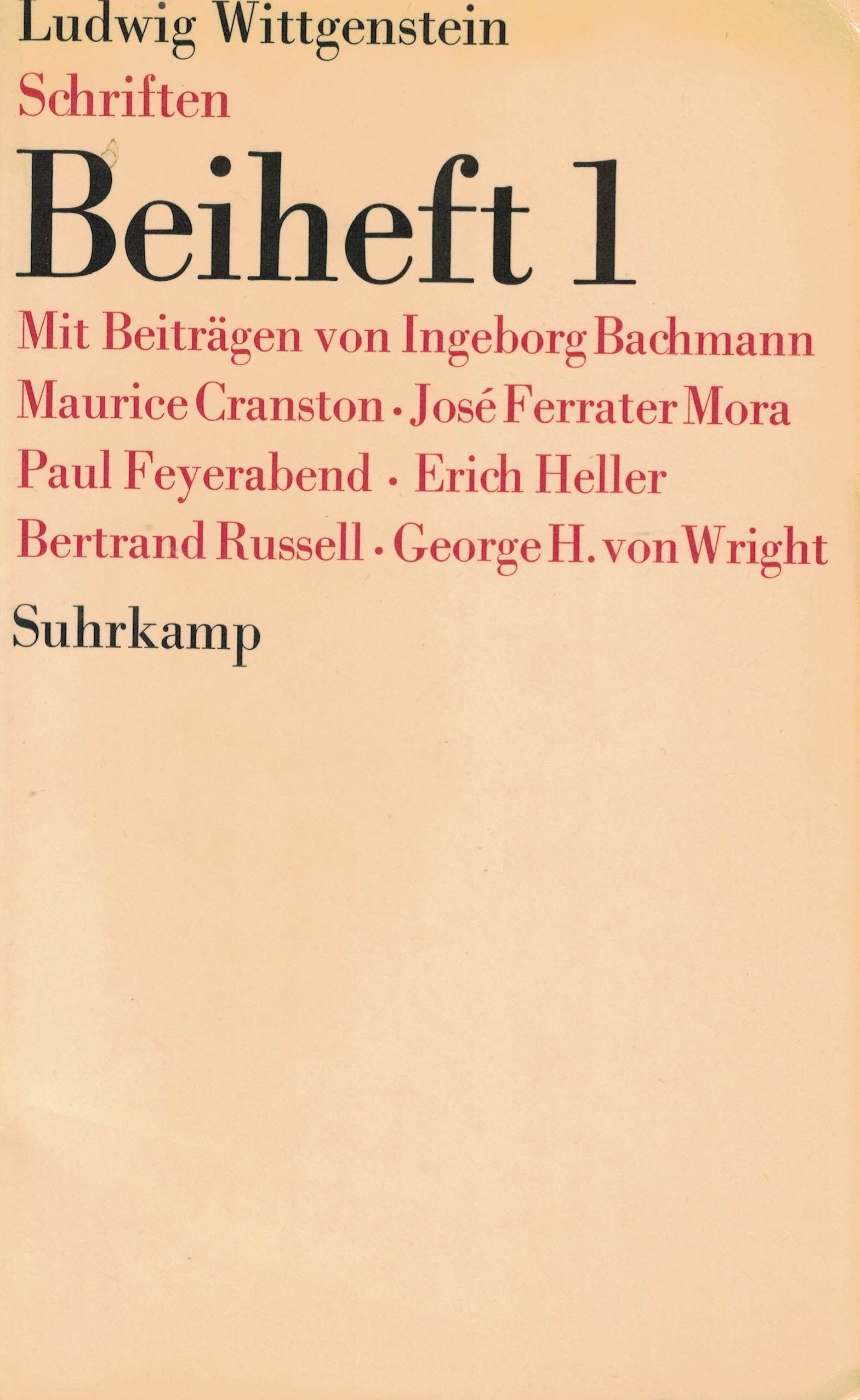 Schriften: Einführung in Wittgenstein Professional & Reference Books