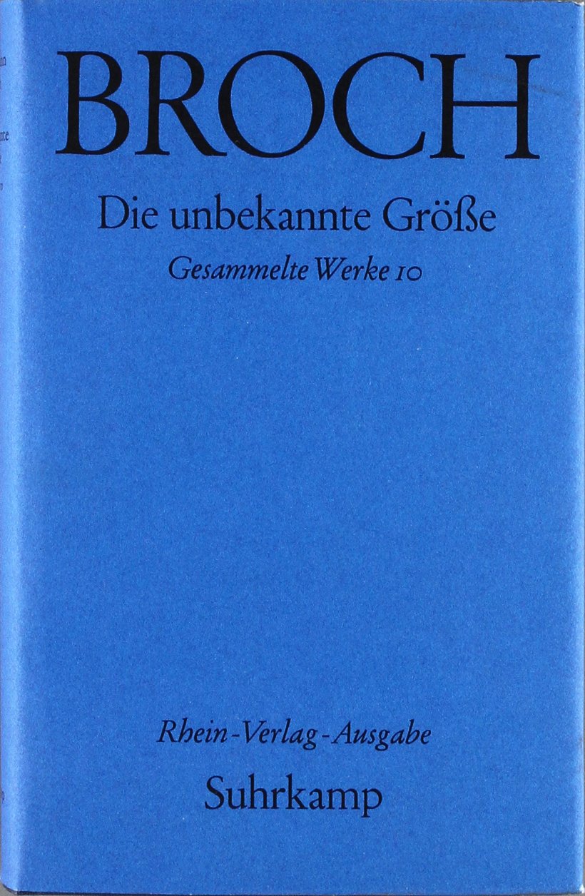 Gesammelte Werke, 10 Bde., Bd.10, Die unbekannte Größe und frühe Schriften Fiction