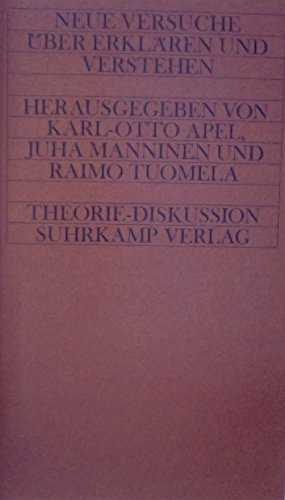 Neue Versuche über Erklären und Verstehen (Theorie-Diskussion) Books
