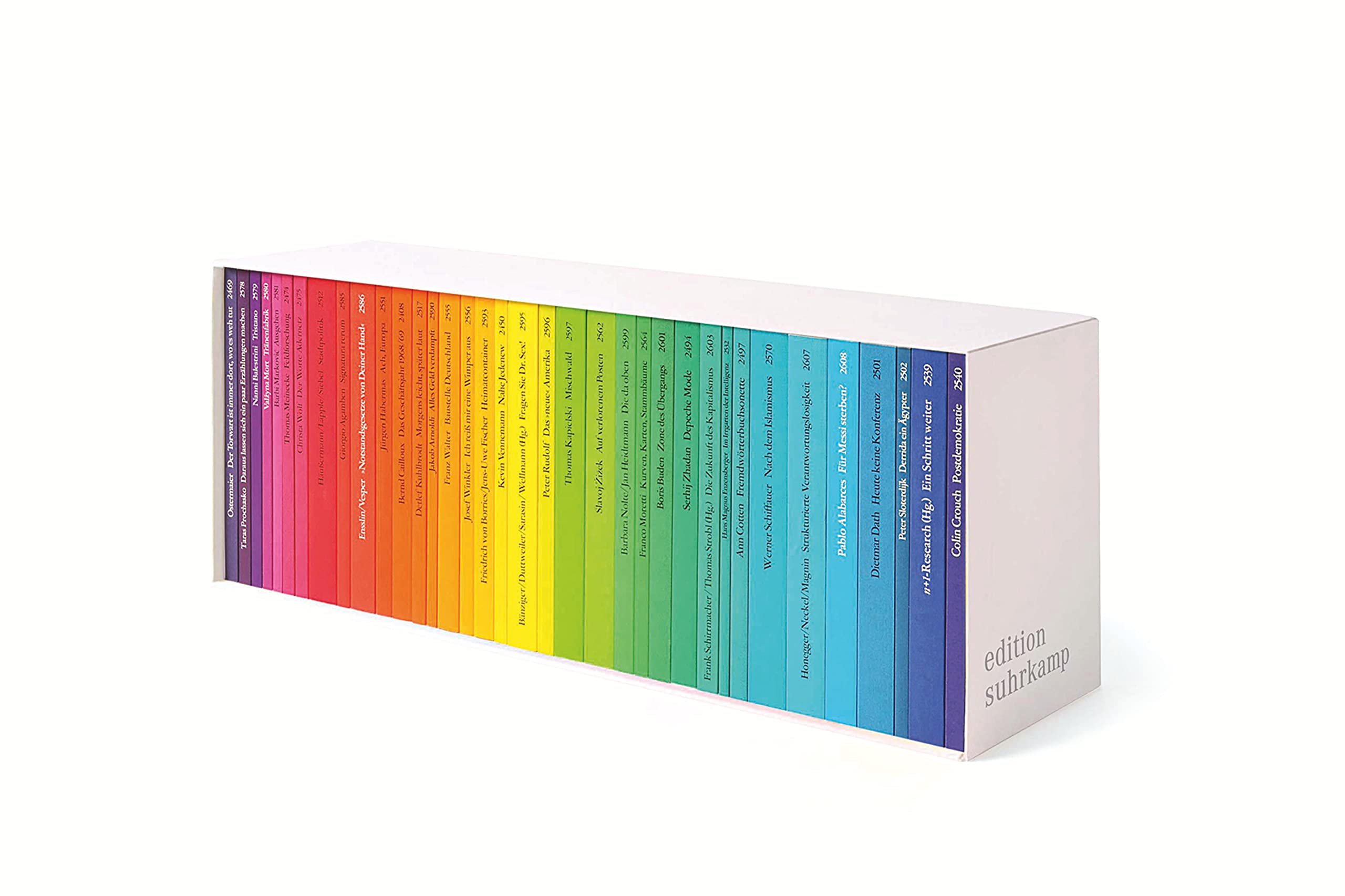 edition suhrkamp-Kassette: 36 Bände Essays & Short Stories