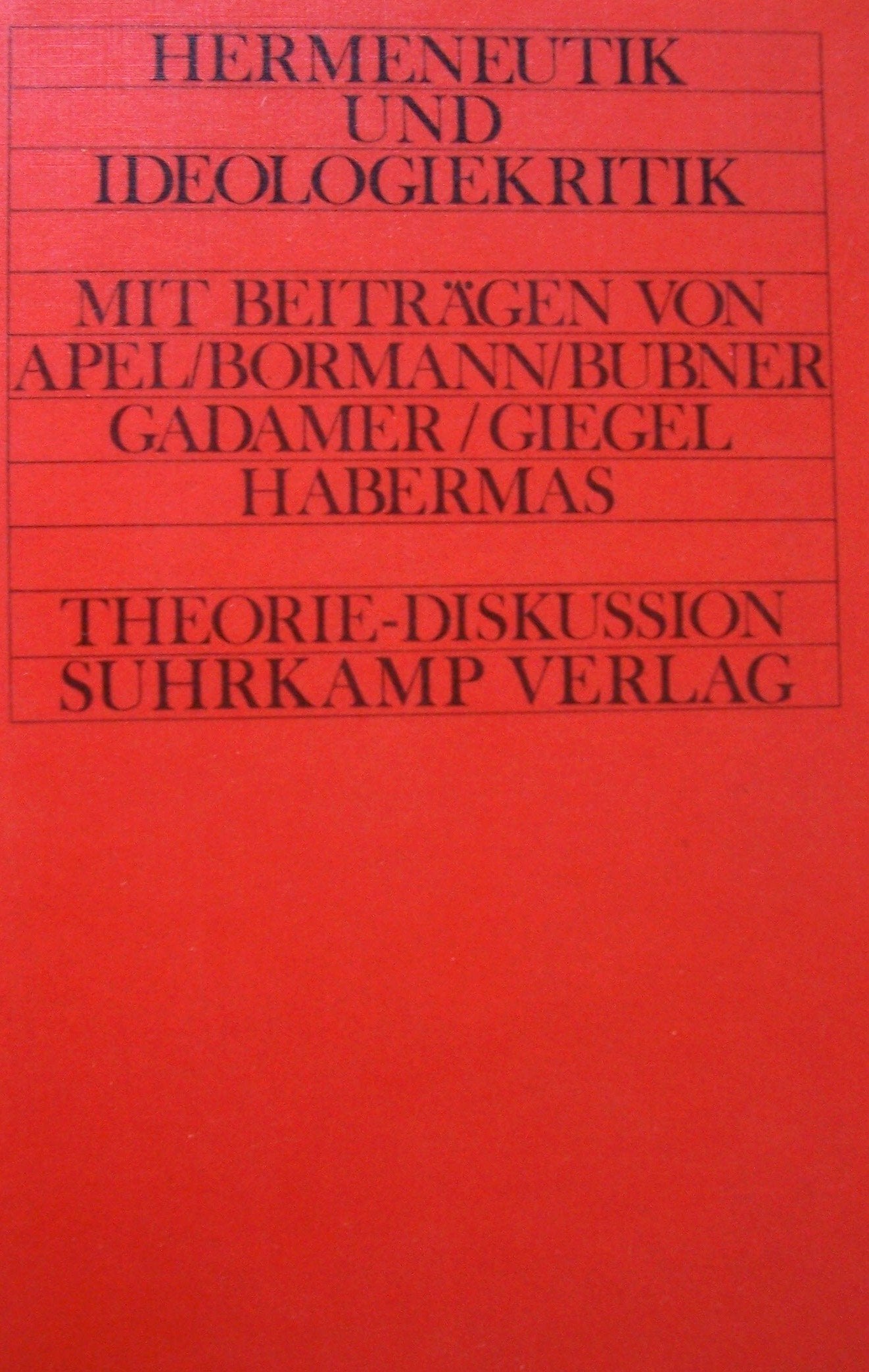 Product Image: Hermeneutik und Ideologiekritik