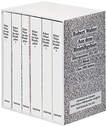 Aus dem Bleistiftgebiet. Mikrogramme aus den Jahren 1924–1933: Sechs Bände Drama
