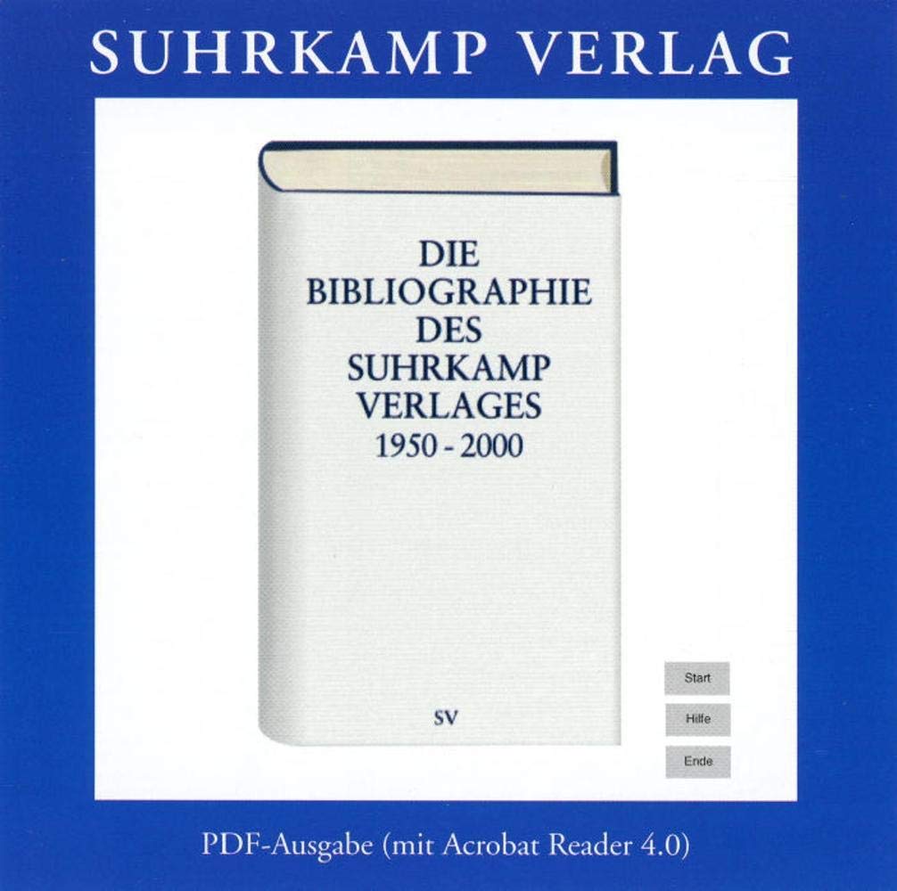Die Bibliographie des Suhrkamp Verlages 1950-2000 Other software