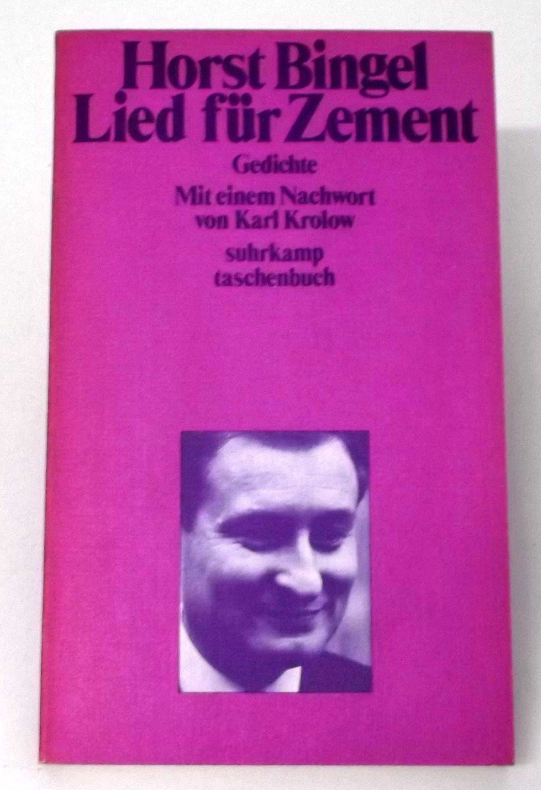Lied für Zement, Gedichte, Nachwort: Karl Krolow, Books