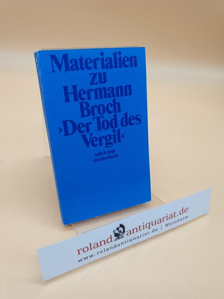 Materialien zu Hermann Broch "Der Tod des Vergil". Books