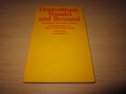 Deutschland Wandel und Bestand ; Eine Bilanz nach hundert Jahren Books