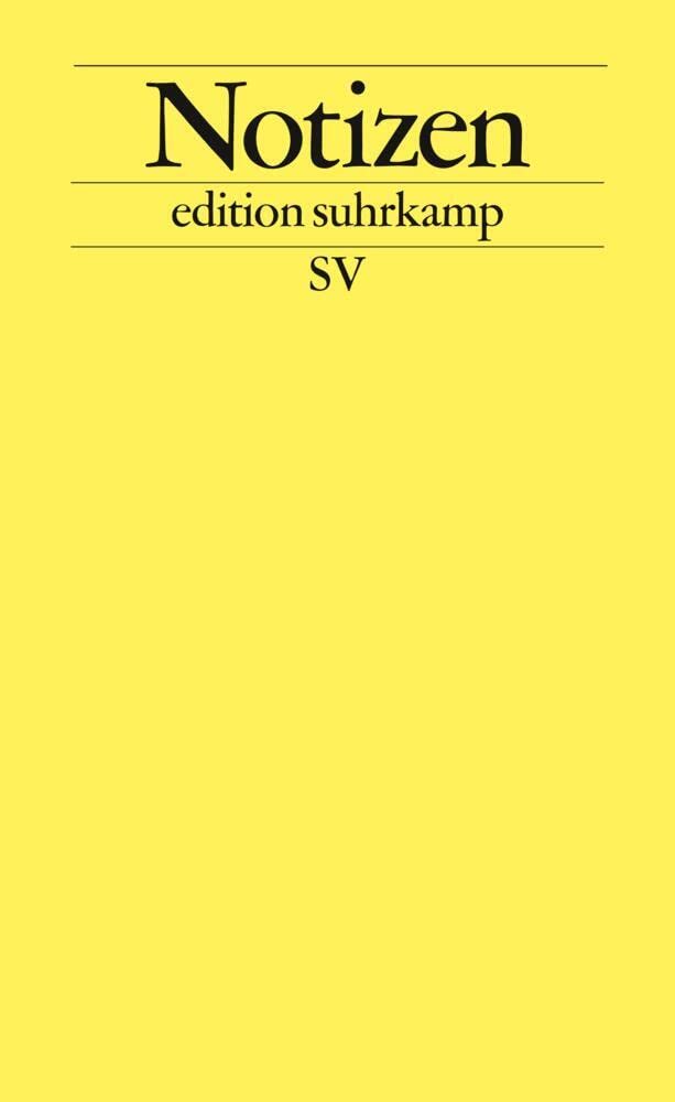 Notizbuch edition suhrkamp: Softcover, A6, Blanko, 144 Seiten Living & Furnishing