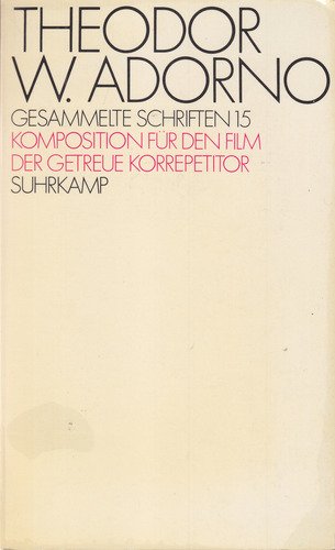 Komposition für den Film: Der getreue Korrepetitor. Movies