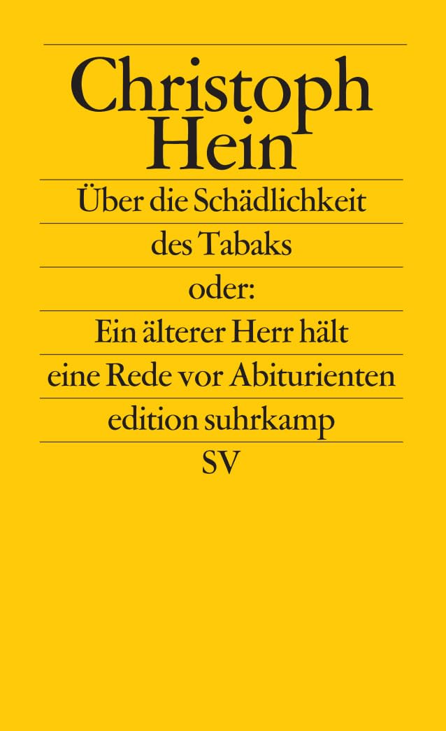 Über die Schädlichkeit des Tabaks Essays & Short Stories