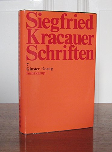 Schriften, Bd. 7: Ginster. Georg. (Hrsg.: Karsten Witte) Books