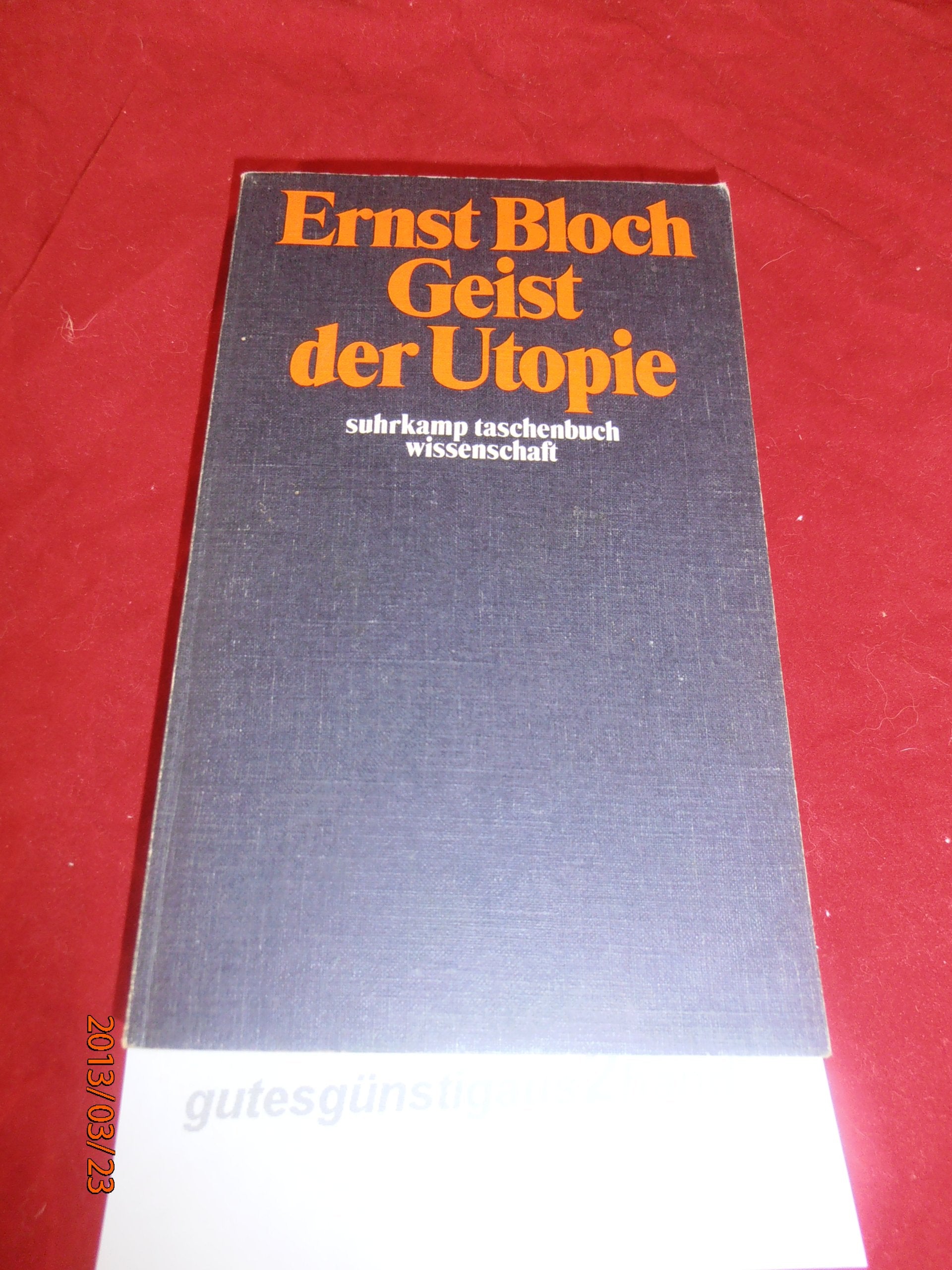 Geist der Utopie Philosophy