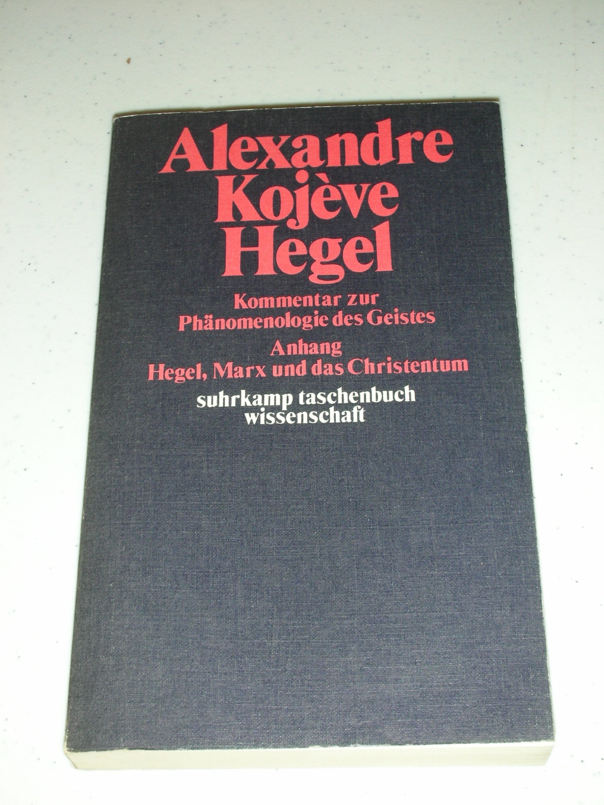 Hegel. Eine Vergegenwärtigung seines Denkens. Kommentar zur Phänomenologie des Geistes. Mit einem Anhang: Hegel, Marx und das Christentum Science Books