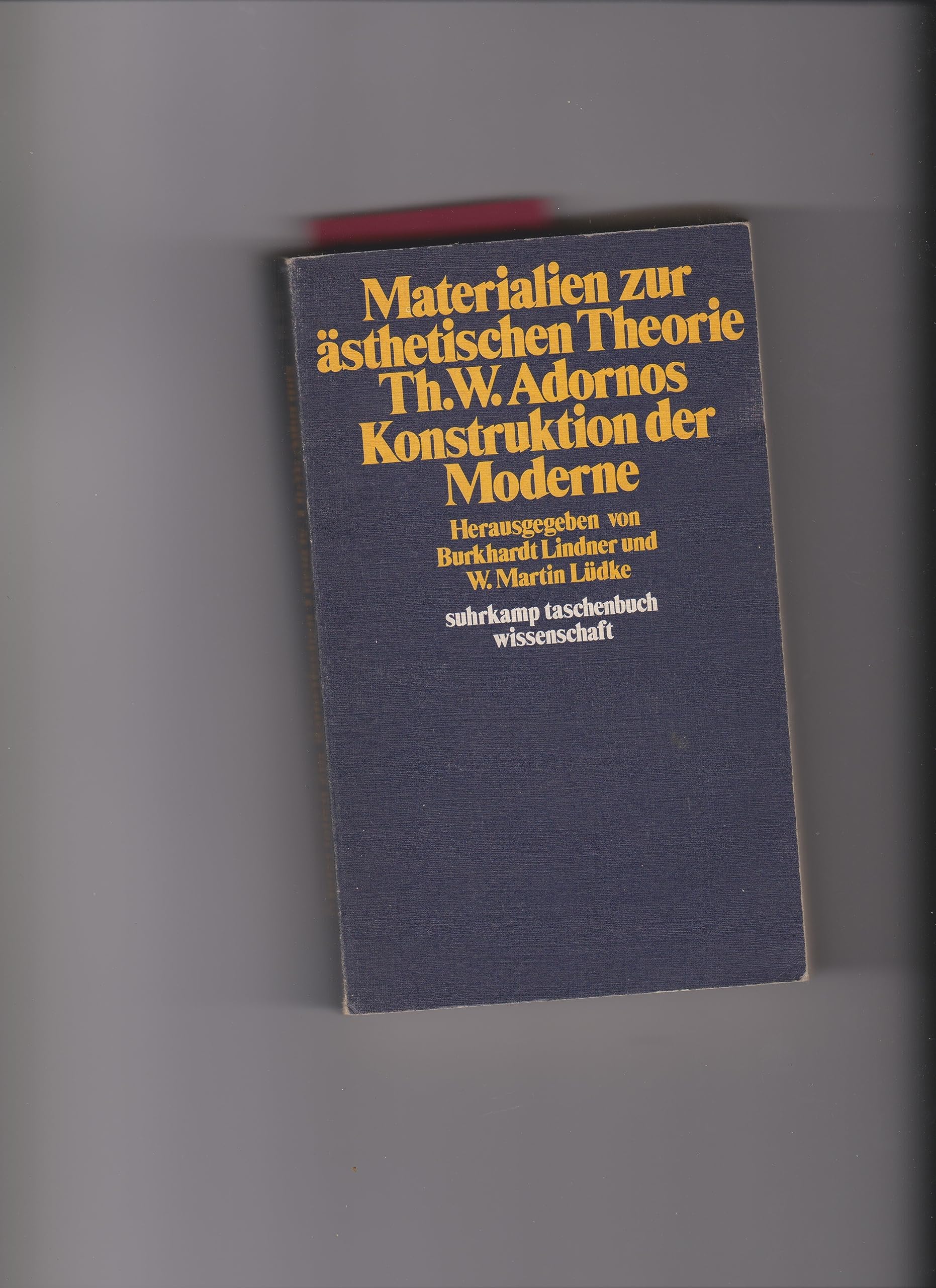 Materialien zur ästhetischen Theorie Theodor W. Adornos - Konstruktion der Moderne Philosophy