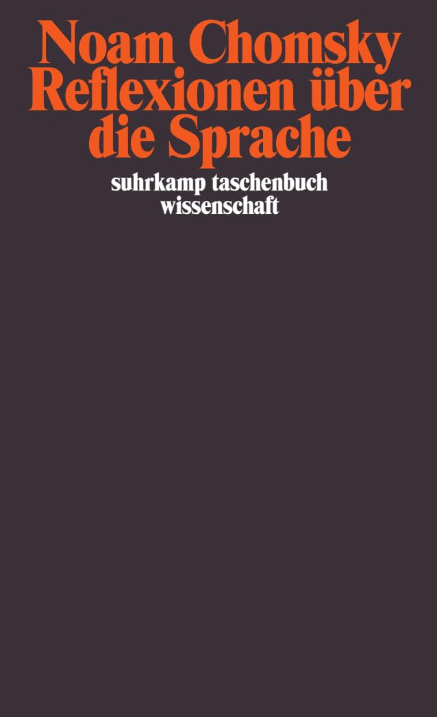 Suhrkamp Taschenbuch Wissenschaft Nr. 185: Reflexionen über die Sprache Social Sciences