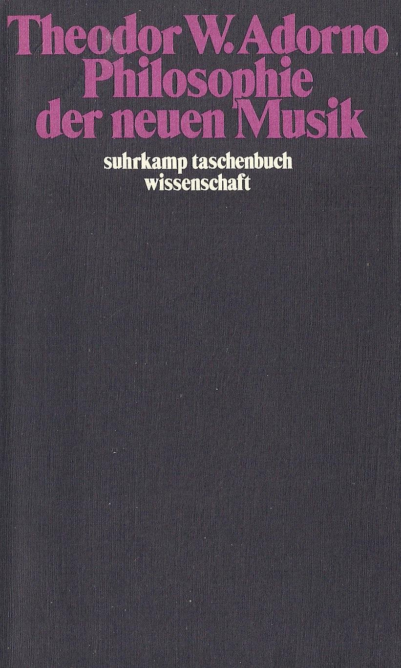 Philosophie der neuen Musik Books