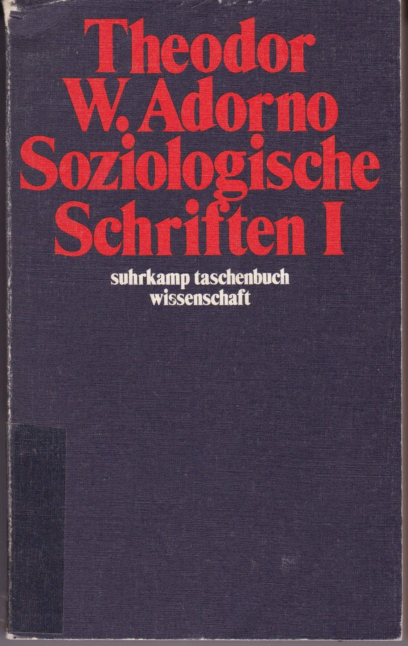 Soziologische Schriften, 1 University books