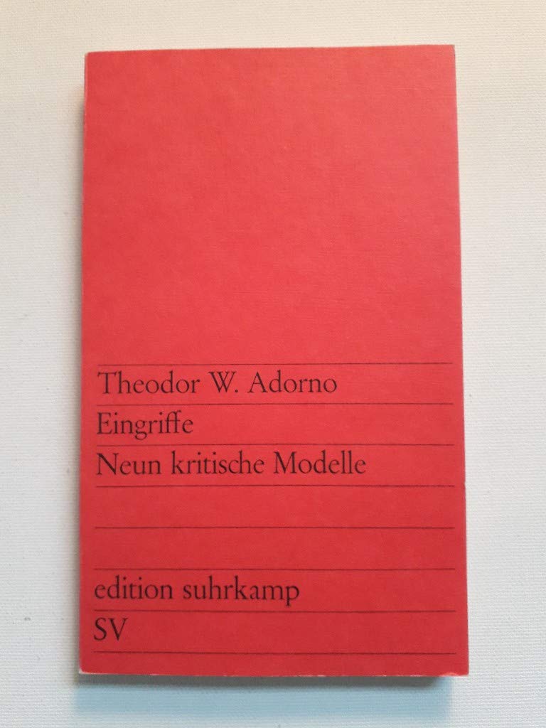 Eingriffe. Neun kritische Modelle Philosophy