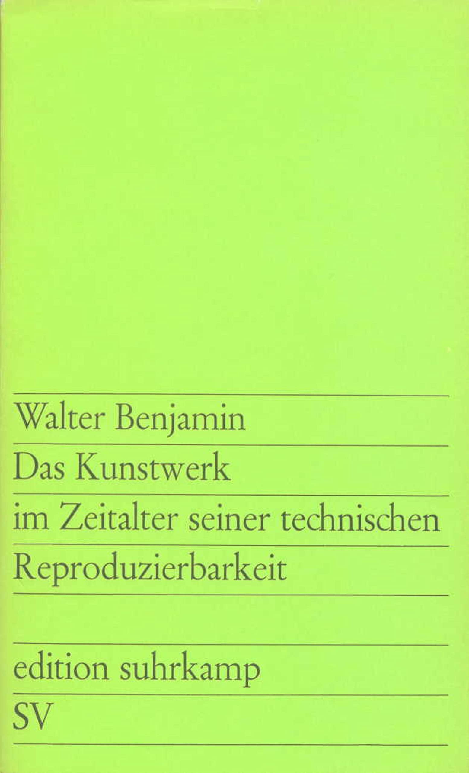 Das Kunstwerk im Zeitalter seiner technischen Reproduzierbarkeit Law