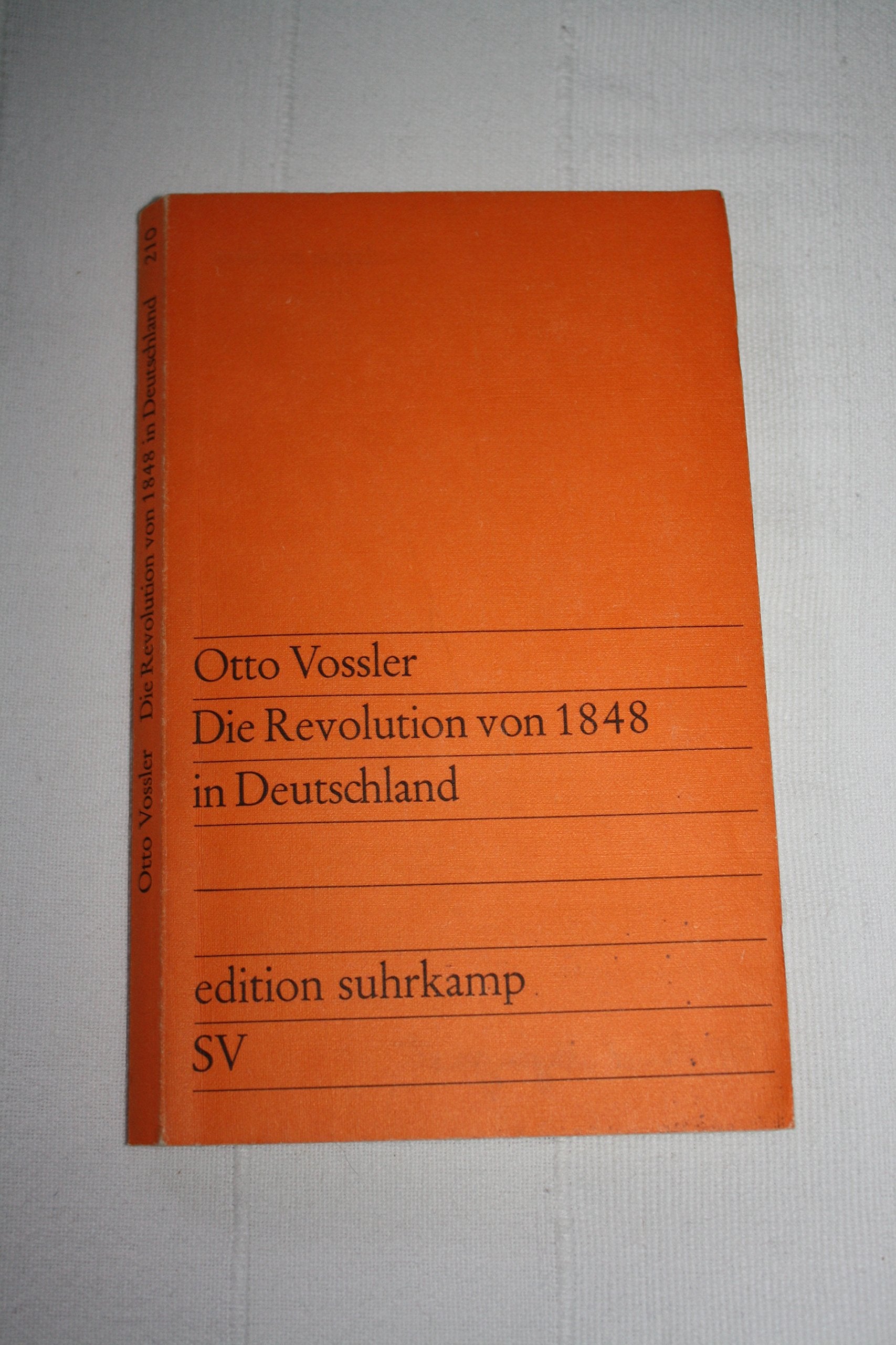 Die Revolution von 1848 in Deutschland (edition suhrkamp) German history