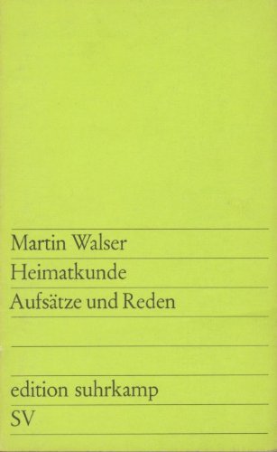 Heimatkunde: Aufsätze und Reden (edition suhrkamp) Lifestyle