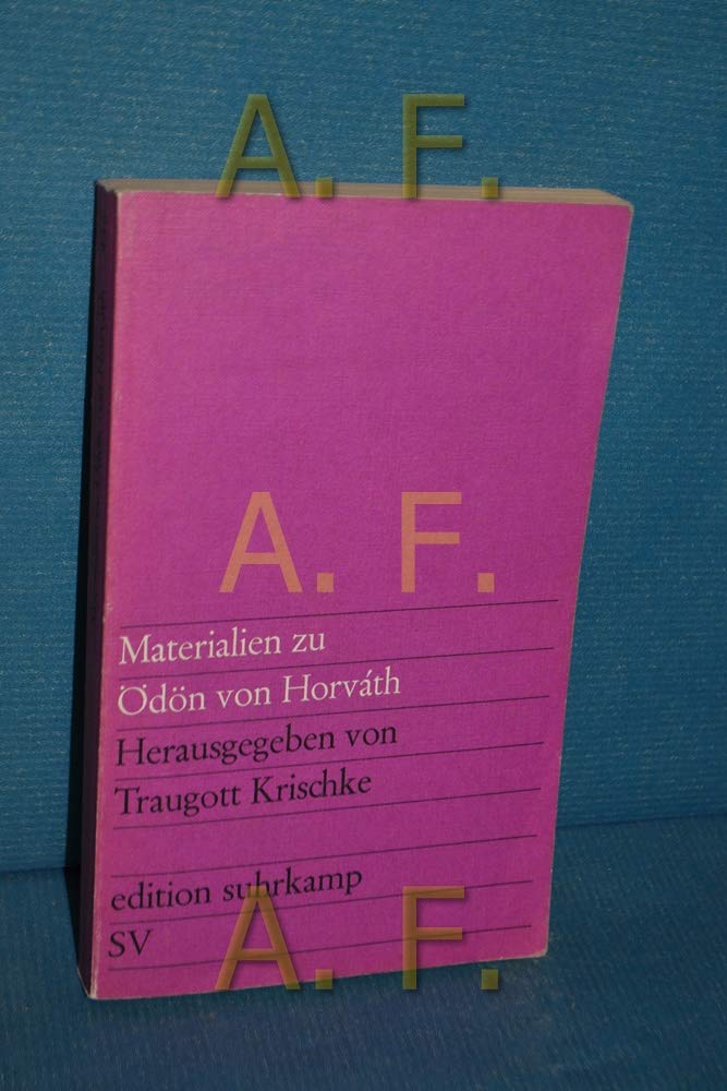 Materialien zu Ödön von Horvath. Books