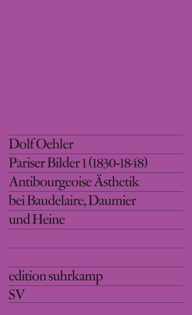 Pariser Bilder I (1830–1848) Contemporary literature Books